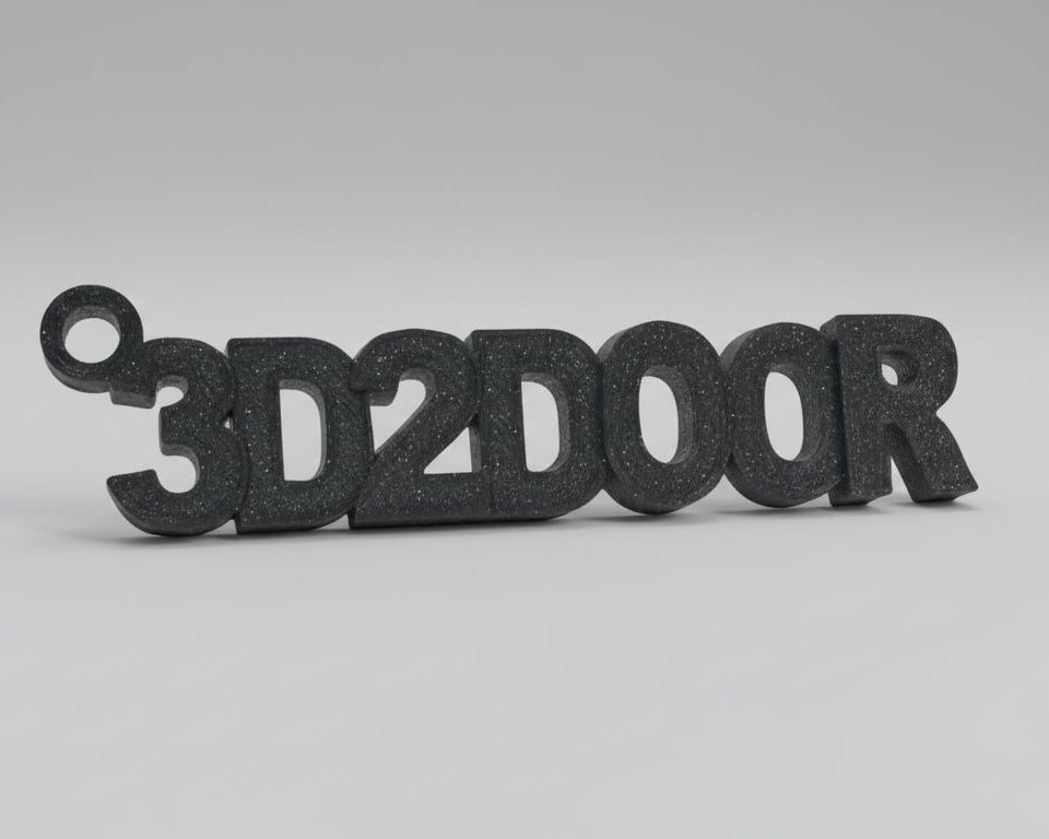 3D-printed name tag for bags